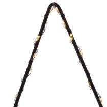 Article Étoile LED sur pied avec boîtier à piles pour décoration intérieure, H 46 cm, noir