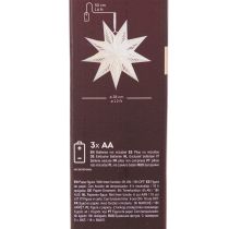 Article Étoile de Noël LED à Suspendre Blanc Chaud Papier Intérieur 38cm