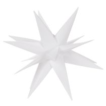 Article Étoile LED Décorative Blanche 40 cm avec Timer, Usage Extérieur Protégé