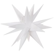 Article Étoile de Noël LED en Plastique, 60 cm, Blanc Chaud, Usage Intérieur et Extérieur Protégé