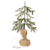 Article Sapin artificiel avec LED et branches enneigées, 50 cm, intérieur