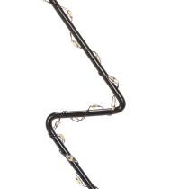 Article Sapin de Noël LED en métal noir, 47 cm, intérieur, fonctionnant sur piles