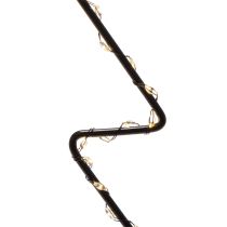 Article Sapin de Noël LED en métal noir, 47 cm, intérieur, fonctionnant sur piles