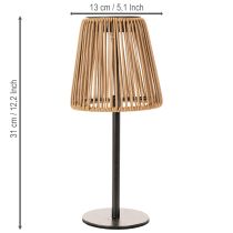 Article Lampe de table LED, écologique et solaire, pour éclairage décoratif extérieur, 31 cm