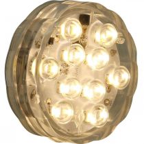 Article Lumières LED sous-marines avec télécommande blanc chaud 2 pièces