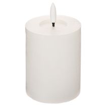 Article Bougie pilier LED, effet vacillant, avec minuterie, Ø7cm, 12cm
