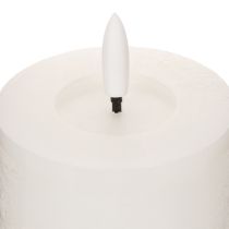 Article Bougie pilier LED, effet vacillant, avec minuterie, Ø7cm, 12cm