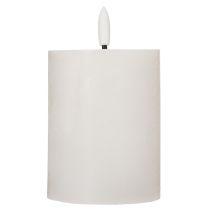 Article Bougie pilier LED, effet vacillant, avec minuterie, Ø7cm, 12cm