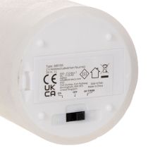 Article Bougie pilier LED, effet vacillant, avec minuterie, Ø7cm, 12cm