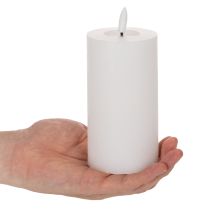 Article Bougie pilier LED, effet vacillant, avec minuterie, Ø7cm, 16cm