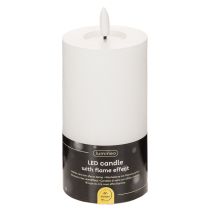 Article Bougie pilier LED, effet vacillant, avec minuterie, Ø7cm, 16cm
