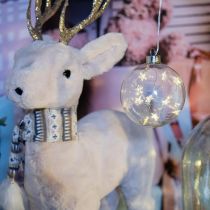 Boules de Noël LED guirlandes lumineuses en verre étoiles Ø10cm 2pcs