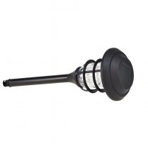 Article Torche LED Torche Solaire de Jardin Noir Blanc Chaud H42cm