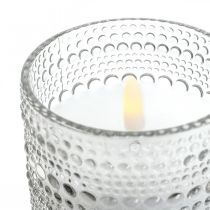 Bougie LED bougie pilier en cire Lanterne LED Ø8.5cm H10cm