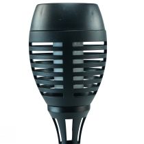 Article Torches solaires LED jardin effet flamme balcon H38cm 4 pcs