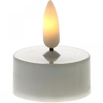 Bougies Chauffe-Plat LED Blanc Chaud Effet Flamme Bougies Artificielles LED Ø3.6cm Lot de 6