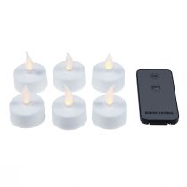 Article Bougies chauffe-plat LED bougies chauffe-plat avec télécommande Ø3,5cm 6 pcs