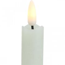 Bougie LED bougies en cire crème pour pile Ø2cm 24cm 2pcs