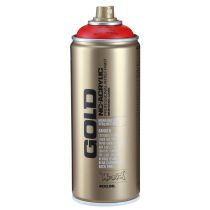Article Bombe de peinture rouge Montana Gold satiné mat 400 ml