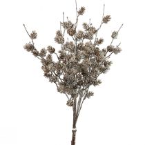 Article Branche de mélèze branches décoratives artificielles cônes blanc 52cm 3 pcs