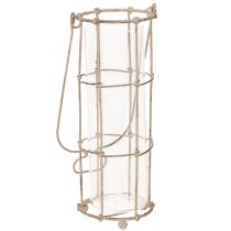 Article Lanterne de jardin, lampe à vent en métal Ø8,5 cm H23/18,5/14,5 cm, lot de 3