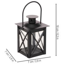 Article Lanternes noires avec anse pour bougie chauffe-plat 16 cm (lot de 2)