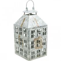 Article Lanterne décorative vintage en métal maison lumineuse Shabby Chic H35cm