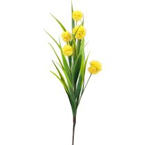 Fleurs artificielles boule de fleur allium oignon ornemental jaune artificiel 45cm