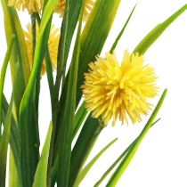 Article Fleurs artificielles boule de fleur allium oignon ornemental jaune artificiel 45cm