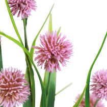 Article Fleurs artificielles boule fleur allium oignon ornemental rose artificiel 45cm