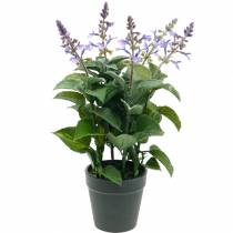 Lavande artificielle en pot, pot lavande, plante artificielle méditerranéenne