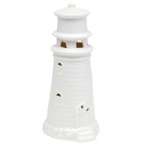 Phare à LED 17,5cm blanc mat