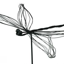 Article Figurine en métal libellule bouchon fleur W28cm 2pcs