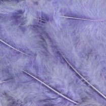 Article Plumes violettes fournitures d&#39;artisanat moelleuses printemps 5-10cm 20g