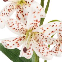 Article Lys artificiel en guise de tige florale pour une décoration élégante et facile d'entretien, 82 cm, 2 pièces