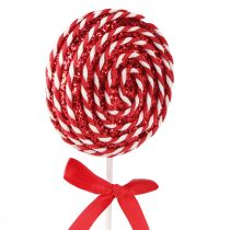 Article Sucette décoration de Noël rouge blanc mousse sucette H30cm 2pcs