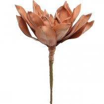 Fleur de Lotus Plante Artificielle Fleur de Lotus Artificielle Marron L64cm