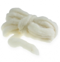 Fil de laine 10m blanc