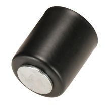 Article Bougeoir magnétique, métal noir, H3cm, 4 pièces