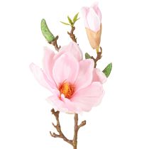 Article Fleur Artificielle Magnolia Rose Branche de Fleur Artificielle H40cm 2pcs