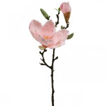 Article Magnolia rose fleur artificielle décoration branche de fleur artificielle H40cm