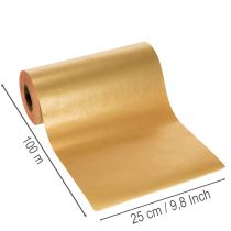 Article Manschettenpapier rouleau bicolore or rouge 25 cm x 100 m décoration florale