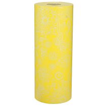 Article Manchette en papier jaune blanc Summertime 25 cm 100 m