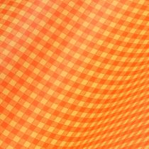 Article Manchette en papier 37,5 cm à carreaux orange clair 100 m