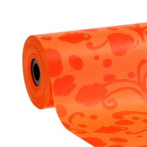 Manchette papier orange avec motif 25cm 100m