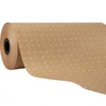 Article Papier manchette papier de soie pois naturels 25cm 100m