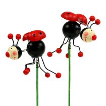 Coccinelle sur tige 5 cm,  12 p.