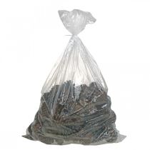 Article Pommes de pin naturelles Maritima, décoration de Noël et de deuil, H12-15cm Ø6,5-10cm, lot de 50