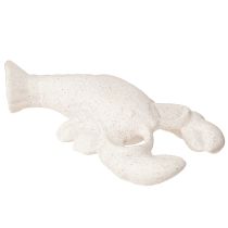 Article Figurine de décoration maritime en céramique Homard Blanc 17,5×9×3cm