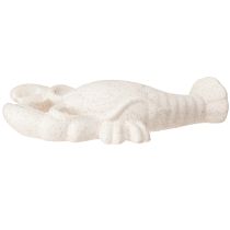 Article Figurine de décoration maritime en céramique Homard Blanc 17,5×9×3cm